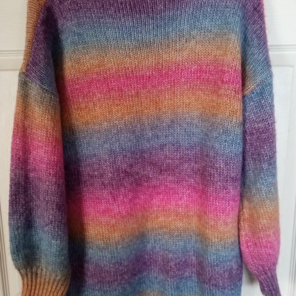 Oversize Pastel Rainbow Sweater - Shein Curve 2XL - Picture 3 of 4